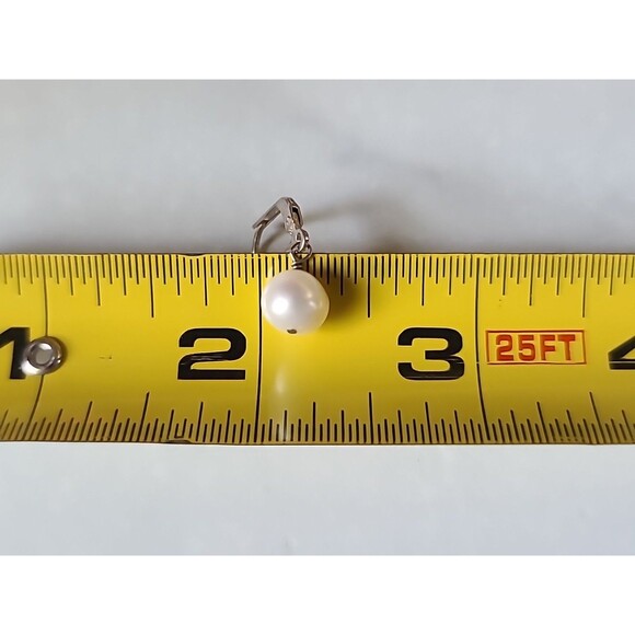 925 Sterling Silver Pearl Dangling Leverback Earrings Vintage, READ Description - Picture 8 of 10
